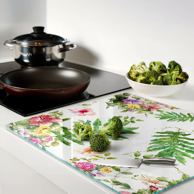 Tábua para cozinha Padrão floral com folhas