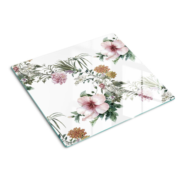 Tábua para corte Padrão floral com hibisco