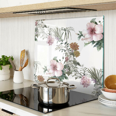 Tábua para corte Padrão floral com hibisco