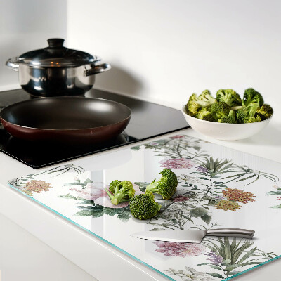 Tábua para corte Padrão floral com hibisco