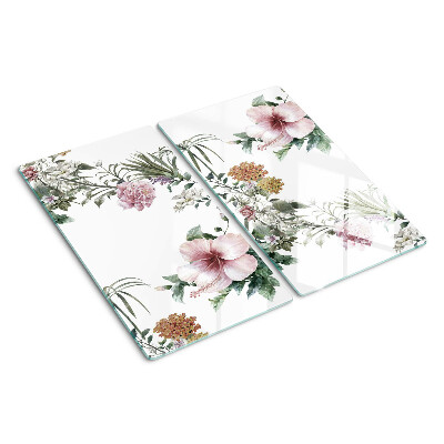 Tábua para corte Padrão floral com hibisco