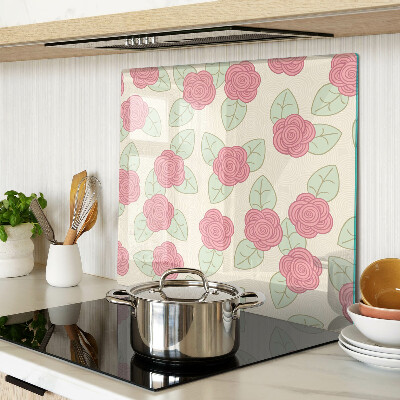 Tábua para corte Rosas nas folhas