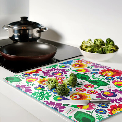 Tábua para cozinha Padrão floral folclórico