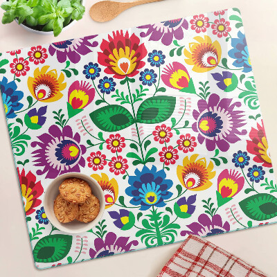 Tábua para cozinha Padrão floral folclórico
