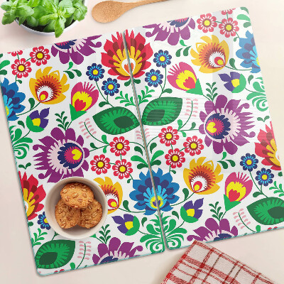 Tábua para cozinha Padrão floral folclórico