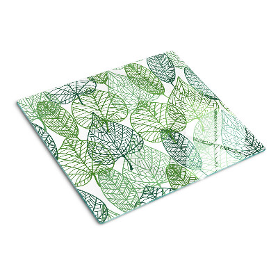 Tábua para corte Folhas em diferentes tons de verde