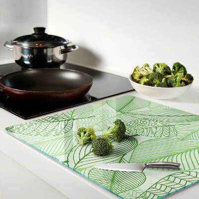 Tábua para cozinha Folhas em tons de verde