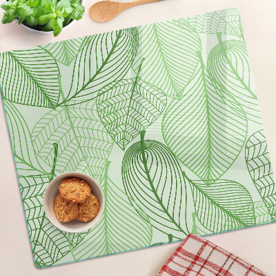 Tábua para cozinha Folhas em tons de verde