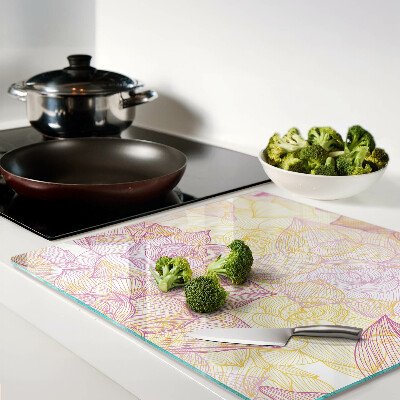 Tábua para corte Padrão floral em cores pastel