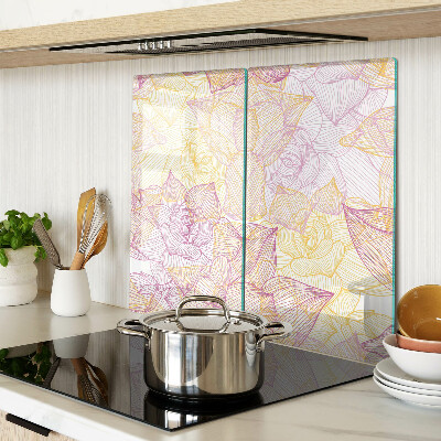 Tábua para corte Padrão floral em cores pastel