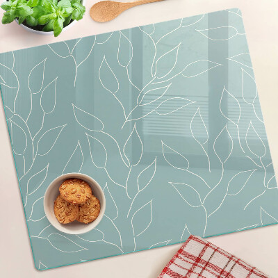 Tábua para cozinha Folhas no fundo