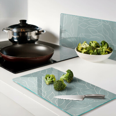 Tábua para cozinha Folhas no fundo