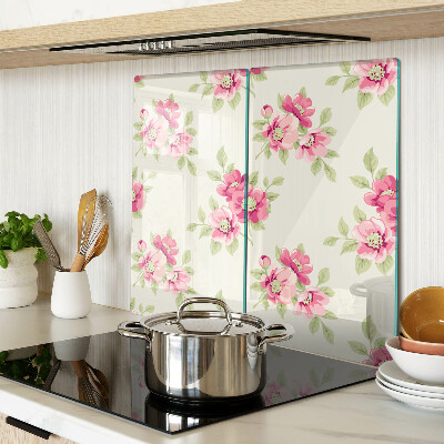 Tábua para corte Flores em tons de rosa