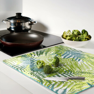 Tábua para corte Folhas de samambaia em diferentes tons