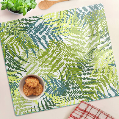 Tábua para corte Folhas de samambaia em diferentes tons