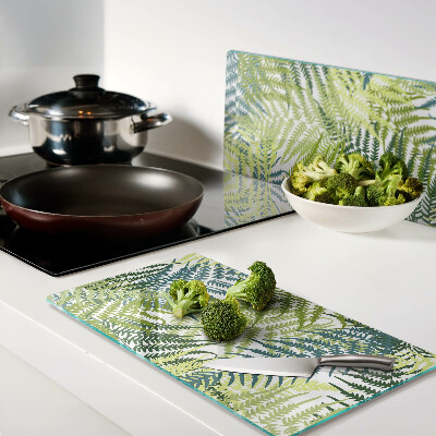 Tábua para corte Folhas de samambaia em diferentes tons