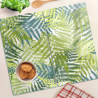 Tábua para corte Folhas de samambaia em diferentes tons