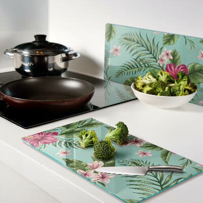 Tábua para cozinha Padrão floral tropical