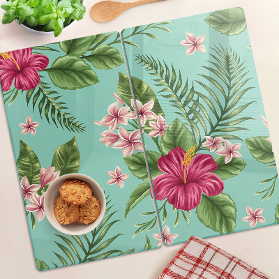Tábua para cozinha Padrão floral tropical
