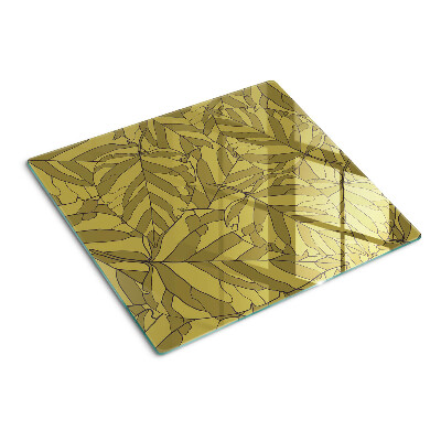 Tábua para cozinha Folhas em tons de dourado