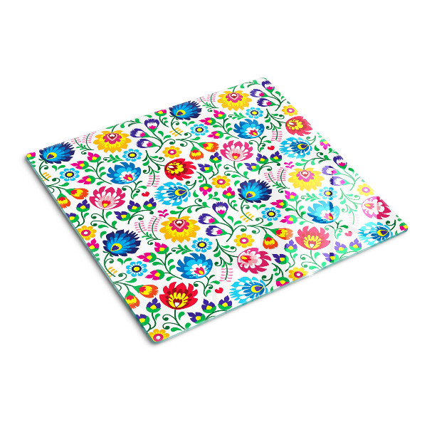 Tábua para corte Padrão floral folclórico