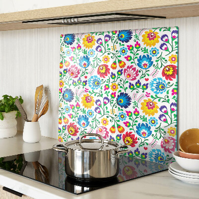 Tábua para corte Padrão floral folclórico