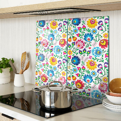 Tábua para corte Padrão floral folclórico