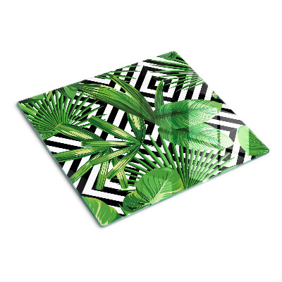 Tábua para corte Folhas tropicais em listras