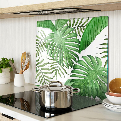 Tábua para corte Folhas tropicais em tons de verde