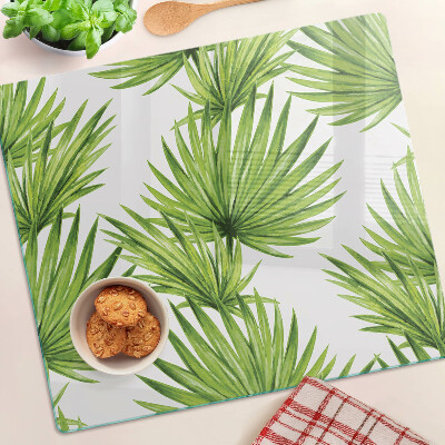 Tábua para cozinha Folhas de palmeira em tons de verde