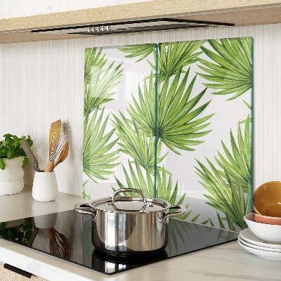 Tábua para cozinha Folhas de palmeira em tons de verde