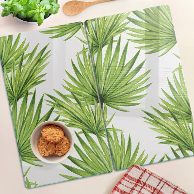 Tábua para cozinha Folhas de palmeira em tons de verde