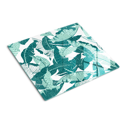 Tábua para corte Folhas tropicais em tons de verde