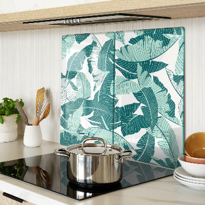 Tábua para corte Folhas tropicais em tons de verde