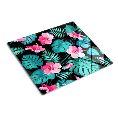 Tábua para cozinha Flores e folhas tropicais