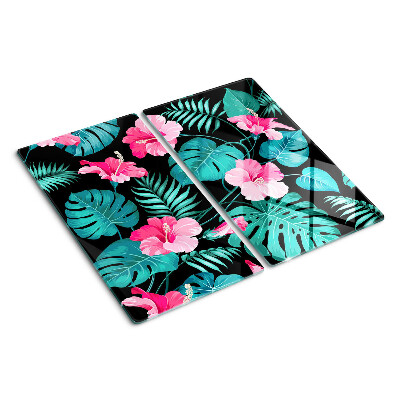 Tábua para cozinha Flores e folhas tropicais