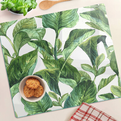 Tábua para corte Folhas de plantas tropicais