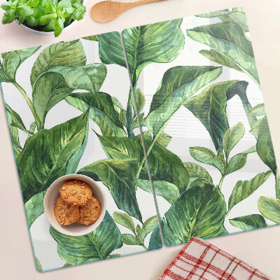Tábua para corte Folhas de plantas tropicais