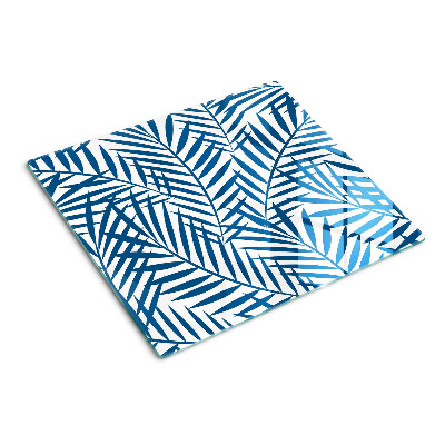 Tábua para cozinha Folhas de palmeira em tons de azul