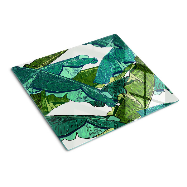 Tábua para cozinha Folhas de palmeira em tons de verde