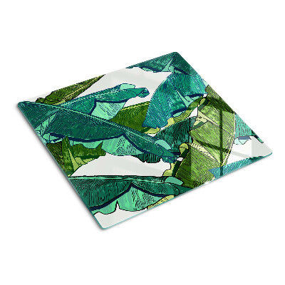 Tábua para cozinha Folhas de palmeira em tons de verde