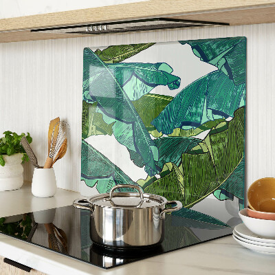 Tábua para cozinha Folhas de palmeira em tons de verde