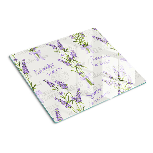 Tábua para corte Inscrições em lavanda e provençal
