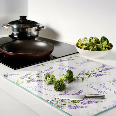 Tábua para corte Inscrições em lavanda e provençal