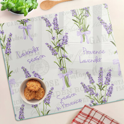 Tábua para corte Inscrições em lavanda e provençal