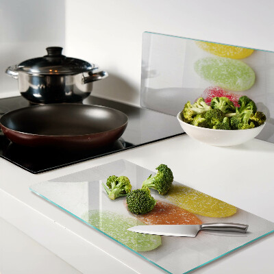 Tábua para cozinha Doces nas cores do arco-íris