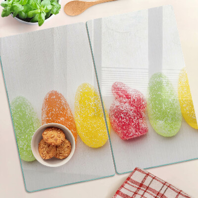 Tábua para cozinha Doces nas cores do arco-íris