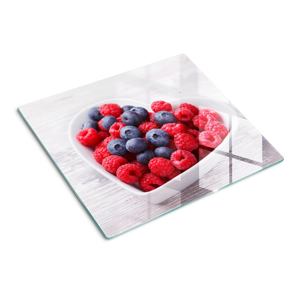 Tábua para corte Frutas em formato de coração