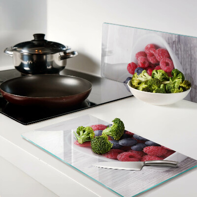 Tábua para corte Frutas em formato de coração