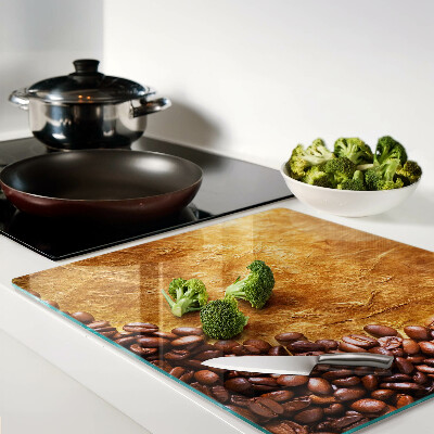 Tábua para corte Padrão de café e couro